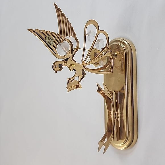 NWT Mascot Inc 24K Gold Plated Austrian Crystal Delight Angel's and Frame - Picture 11 of 16